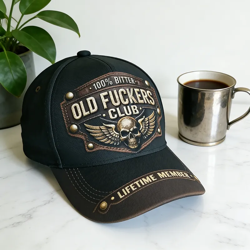 🔥 Old Fuckers Club Vintage Baseball Cap