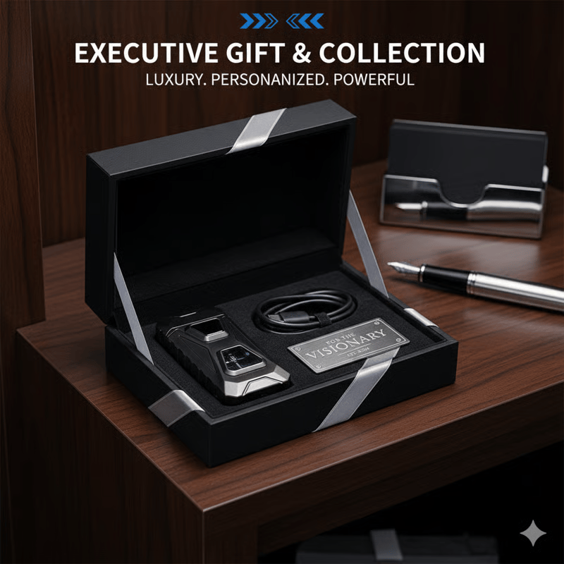 Voice-Activated Dual Flame Lighter (Butane Not Included) | USB Rechargeable Windproof Refillable with Visible Window