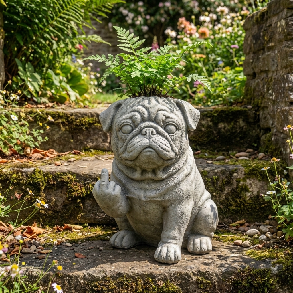 Funny French Bulldog Planter – Your Plants Just Got Attitude 