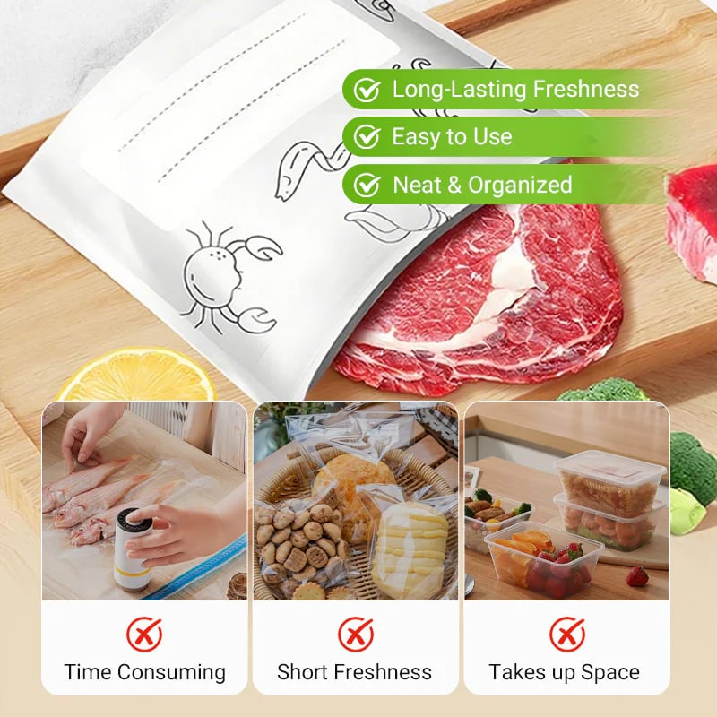 Buy 2 Get 1 Free-Reusable Aluminum Foil Sealable Storage Bags