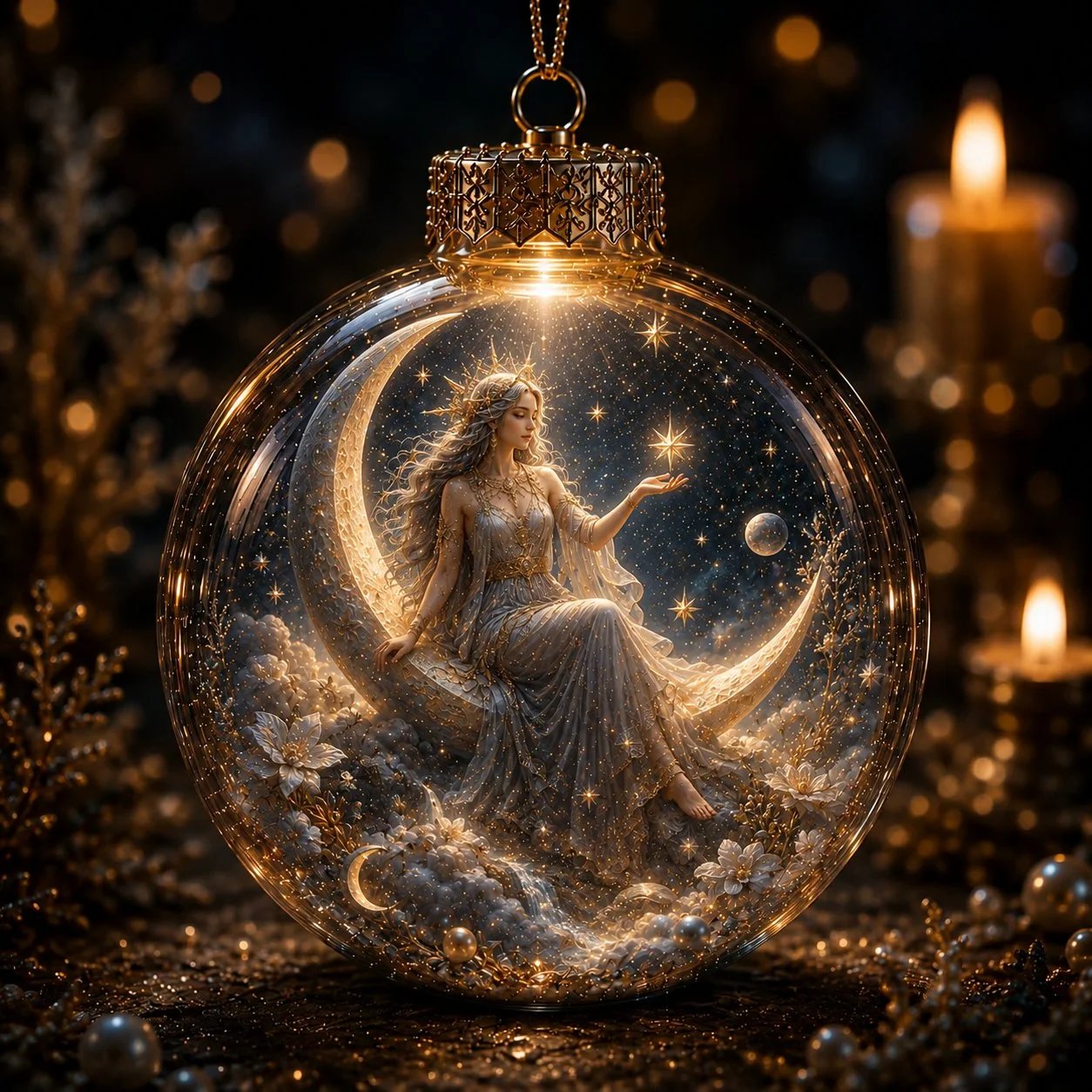 🔥🎁⏳ Last Day 50% OFF – ✝️ Illuminated 3D Christian Faith Ornament Collection | Clear Globe with Sacred Figures, Warm Golden Glow & 8 Meaningful Designs ✨