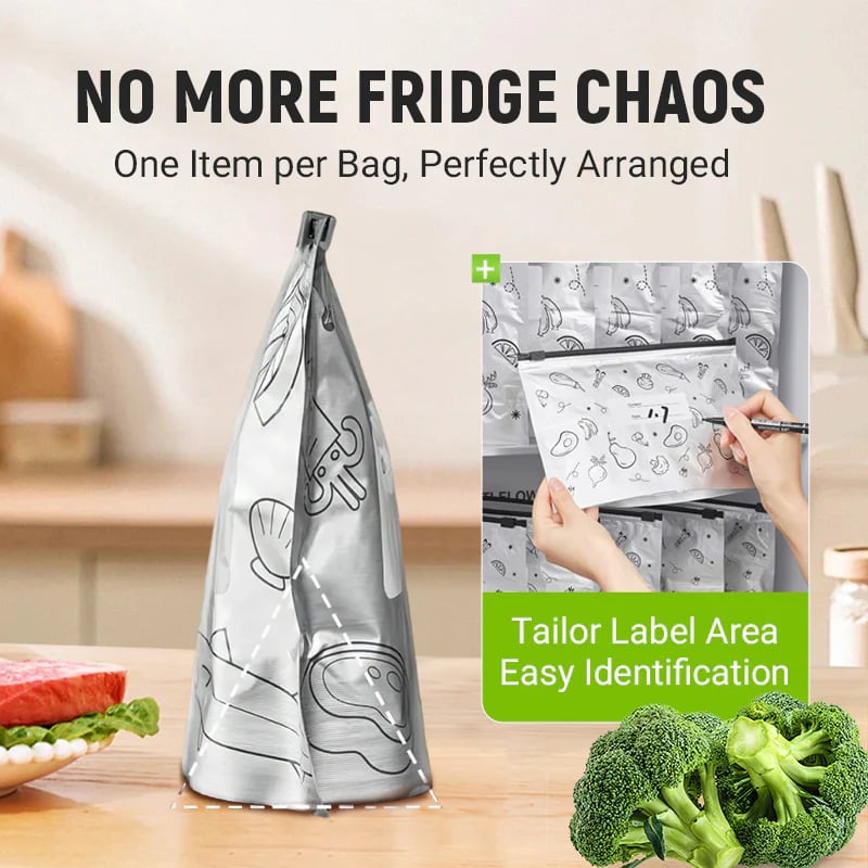 Buy 2 Get 1 Free-Reusable Aluminum Foil Sealable Storage Bags