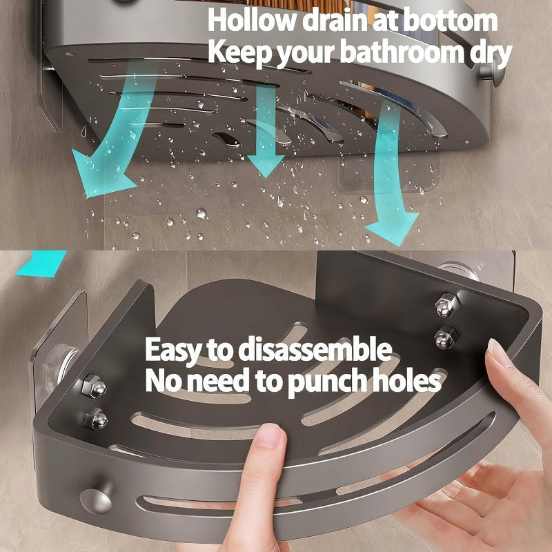 No-Drill Triangle Shower Caddy