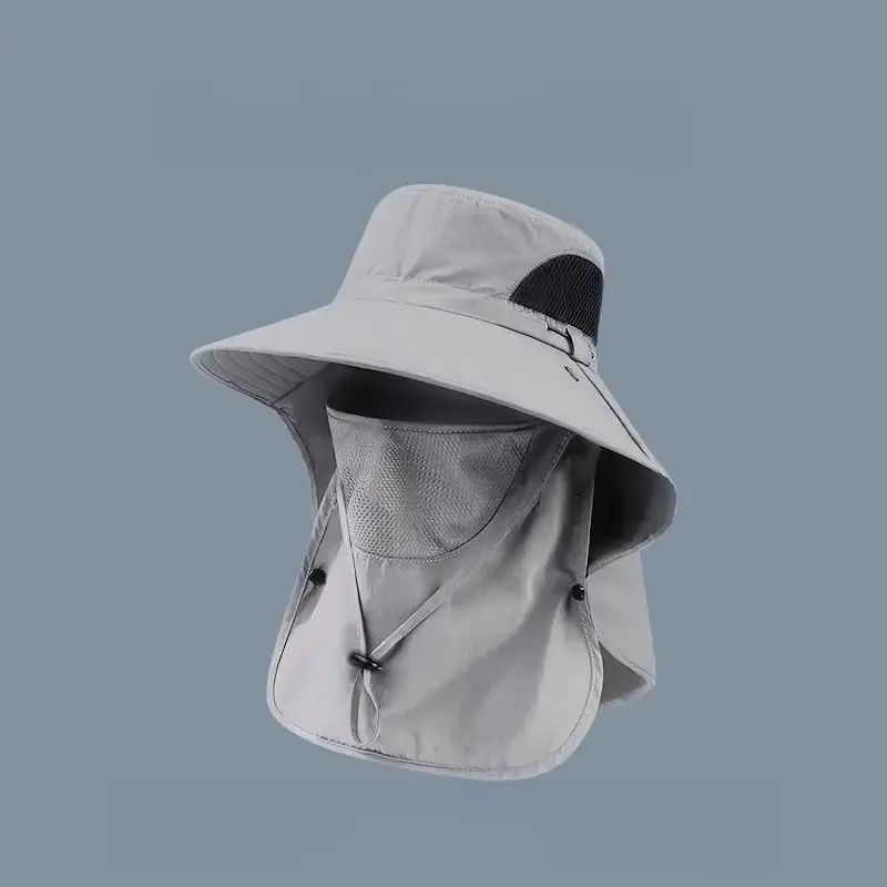 Spring/Summer Fisherman's Hat Detachable Outdoor Fishing Face Covering Neck Protection Sun Hat