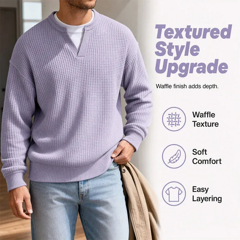 ⌛Limited-Time Offer🛍️50% OFF !!📢Layered Comfort Waffle Tee