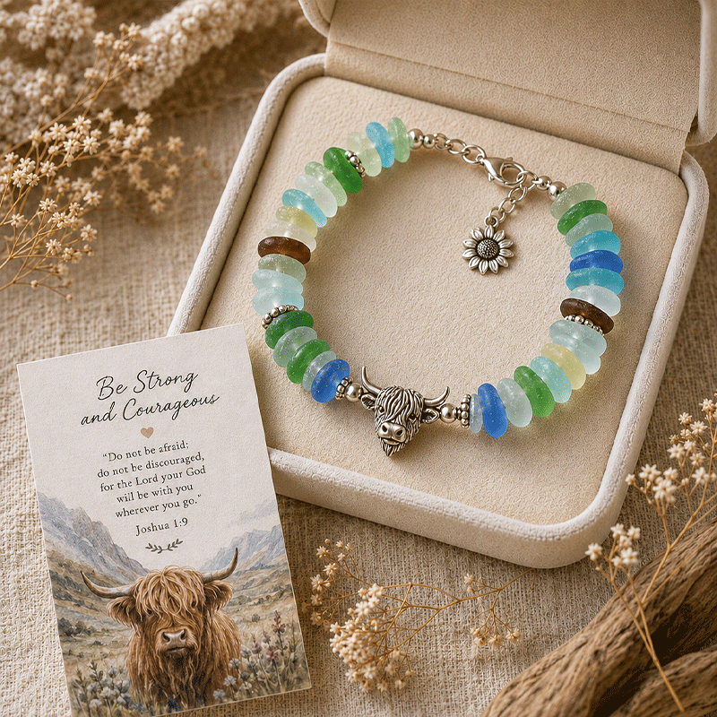 🔥50% Off Last Day - Sea Glass Blessing Bracelet