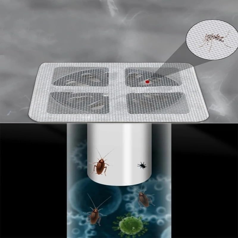 Disposable Drain Cover Stickers – Hair Catcher & Insect Blocker