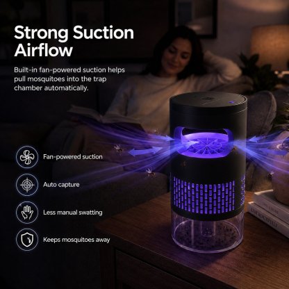 🦟Ultra-Quiet Bionic UV Suction Mosquito Trap
