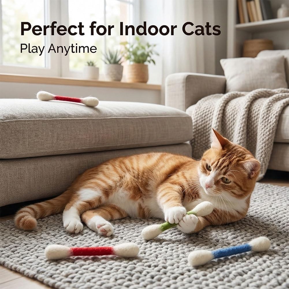 🐱Large Size Cat Toys with Catnip❤️For happy, healthy, and active indoor cats