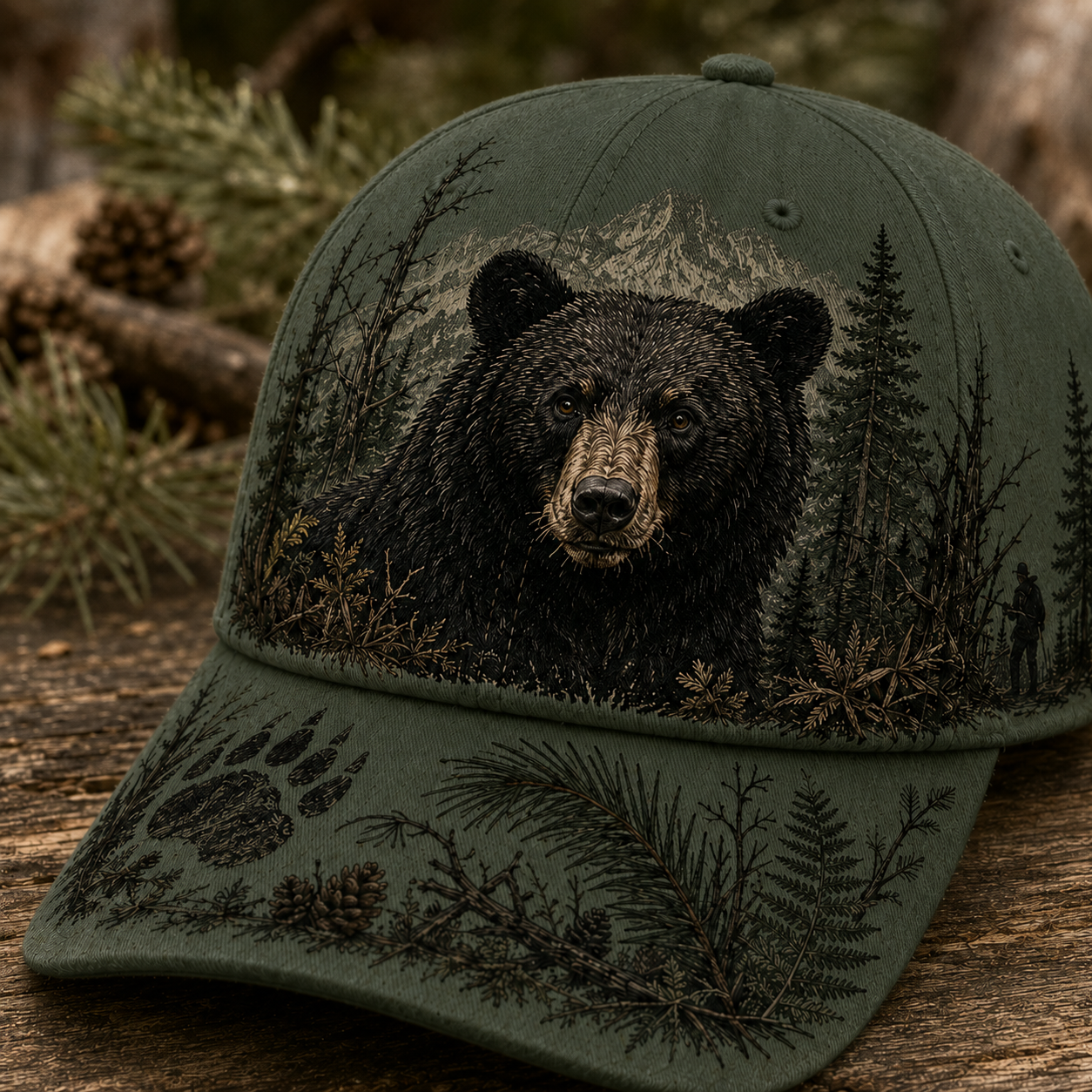 💥LAST DAY 50% OFF -🐻 BEAR HUNTING WILD & UNTAMED HAT