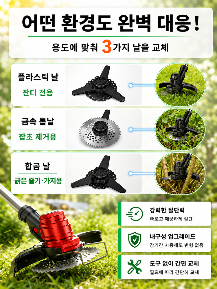 휴대용 강력한 전동 예초기