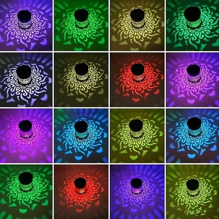 🔥Last Day 50% OFF -✨Solar Mandala Wall Light | Outdoor Garden Fence Projector Lamp 🪐🌌