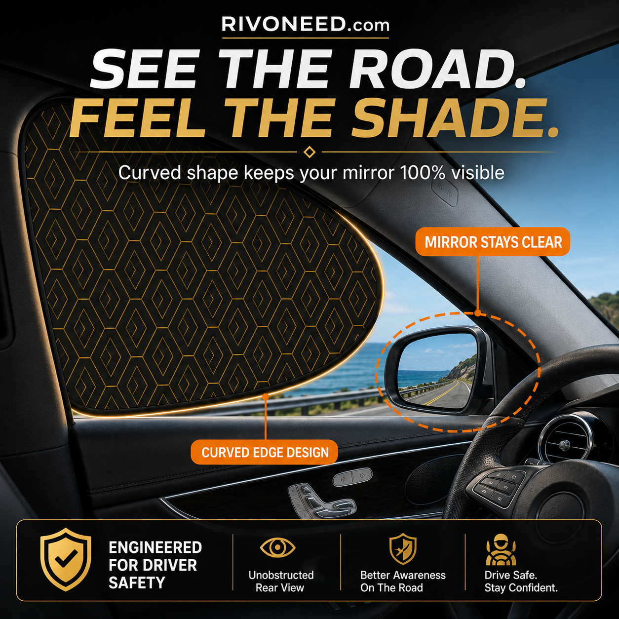 LIMITED-TIME 50% OFF! ⏰Universal Car Side Window Sun Shades