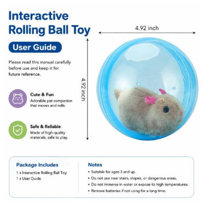 ⚡Hot Sales 50% OFF🔥Self-Rolling Interactive Cat Ball