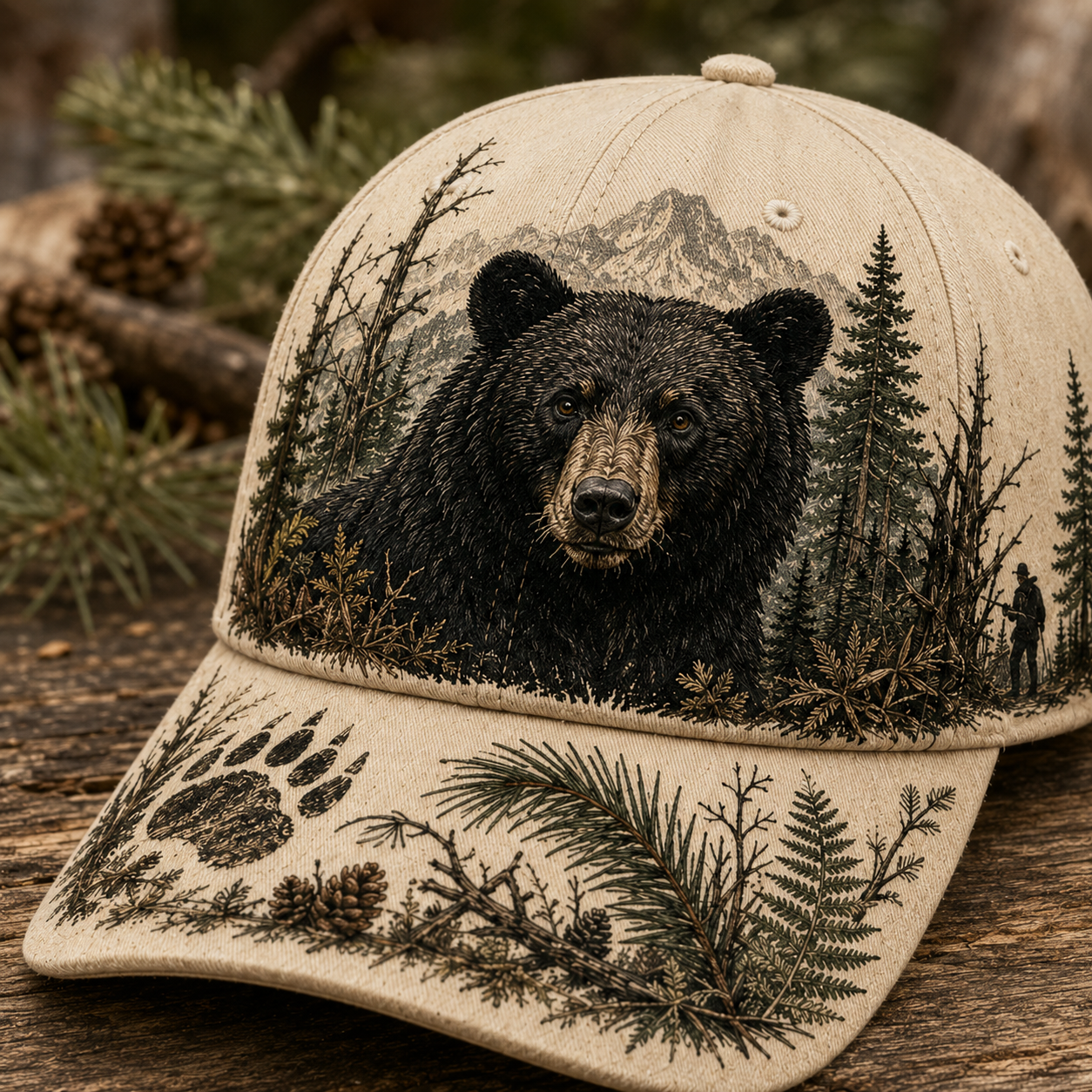 💥LAST DAY 50% OFF -🐻 BEAR HUNTING WILD & UNTAMED HAT