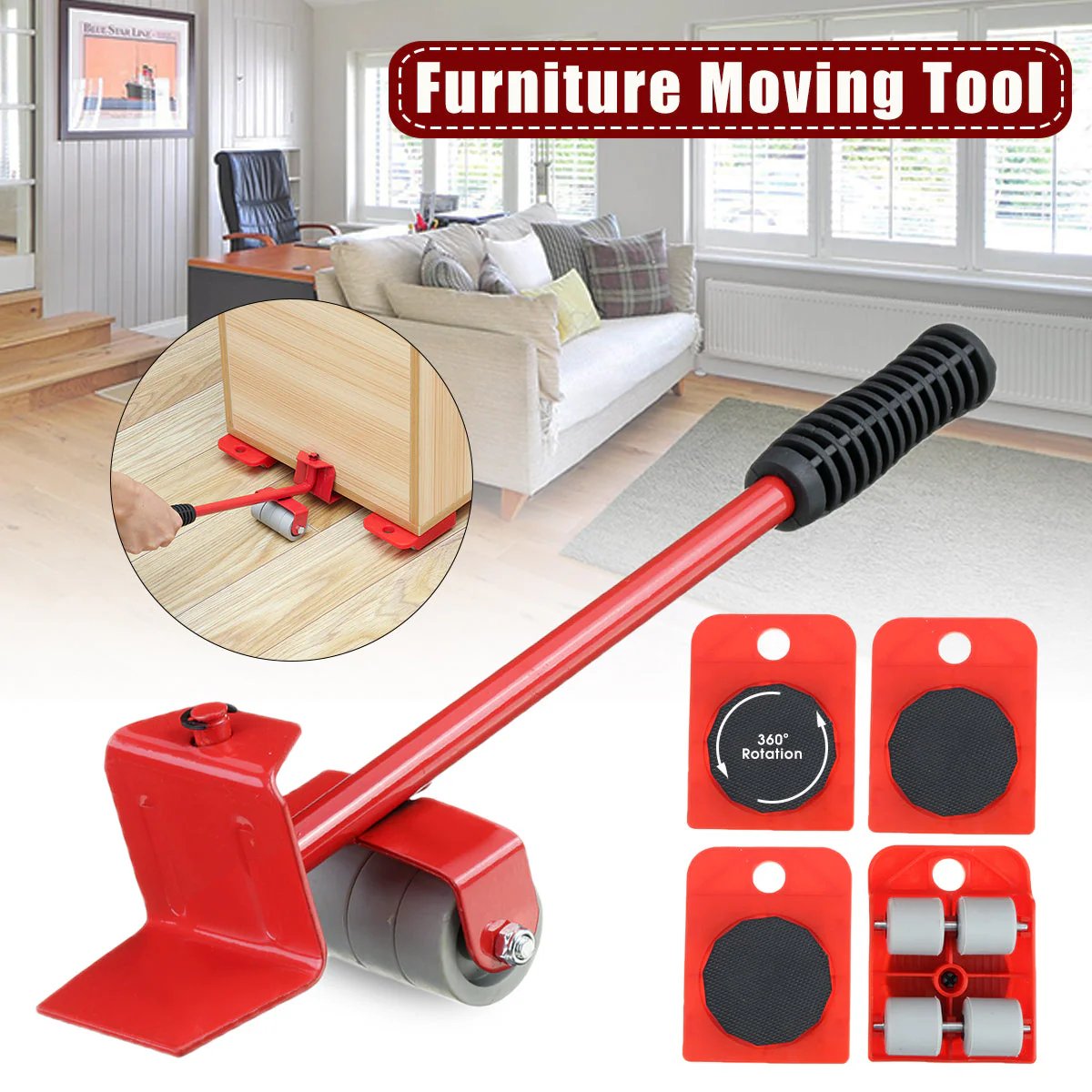 🔥50% OFF Today! 💪Complete set of heavy duty furniture lifts and moving equipment