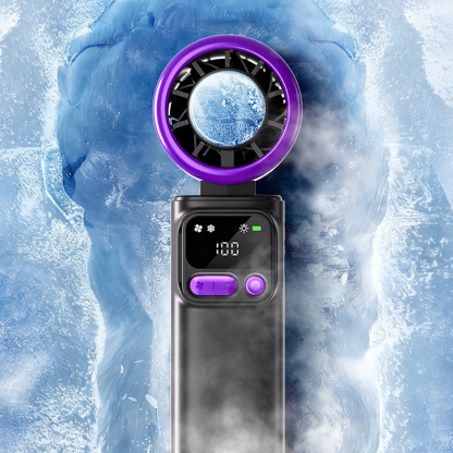 🔥50% OFF Today-Portable Cooling Fan with Ice Compress Plate