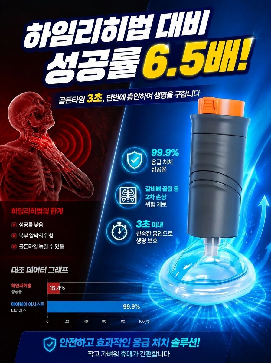 성인 및 아동용 기도 막힘 방지 장치