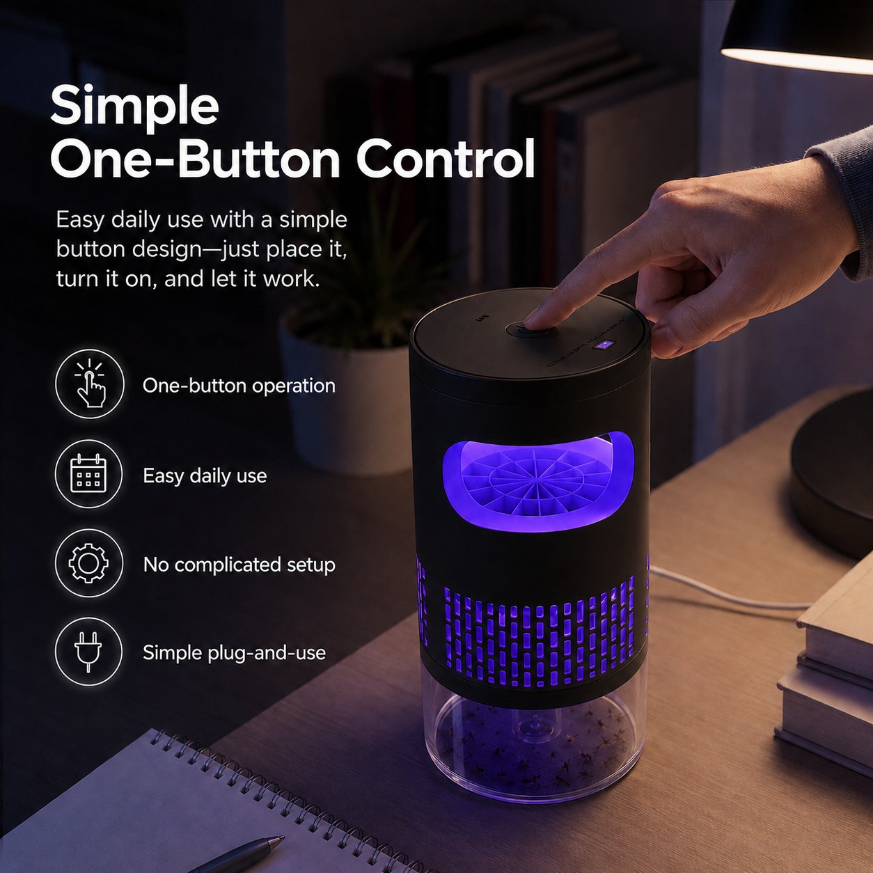 🦟Ultra-Quiet Bionic UV Suction Mosquito Trap