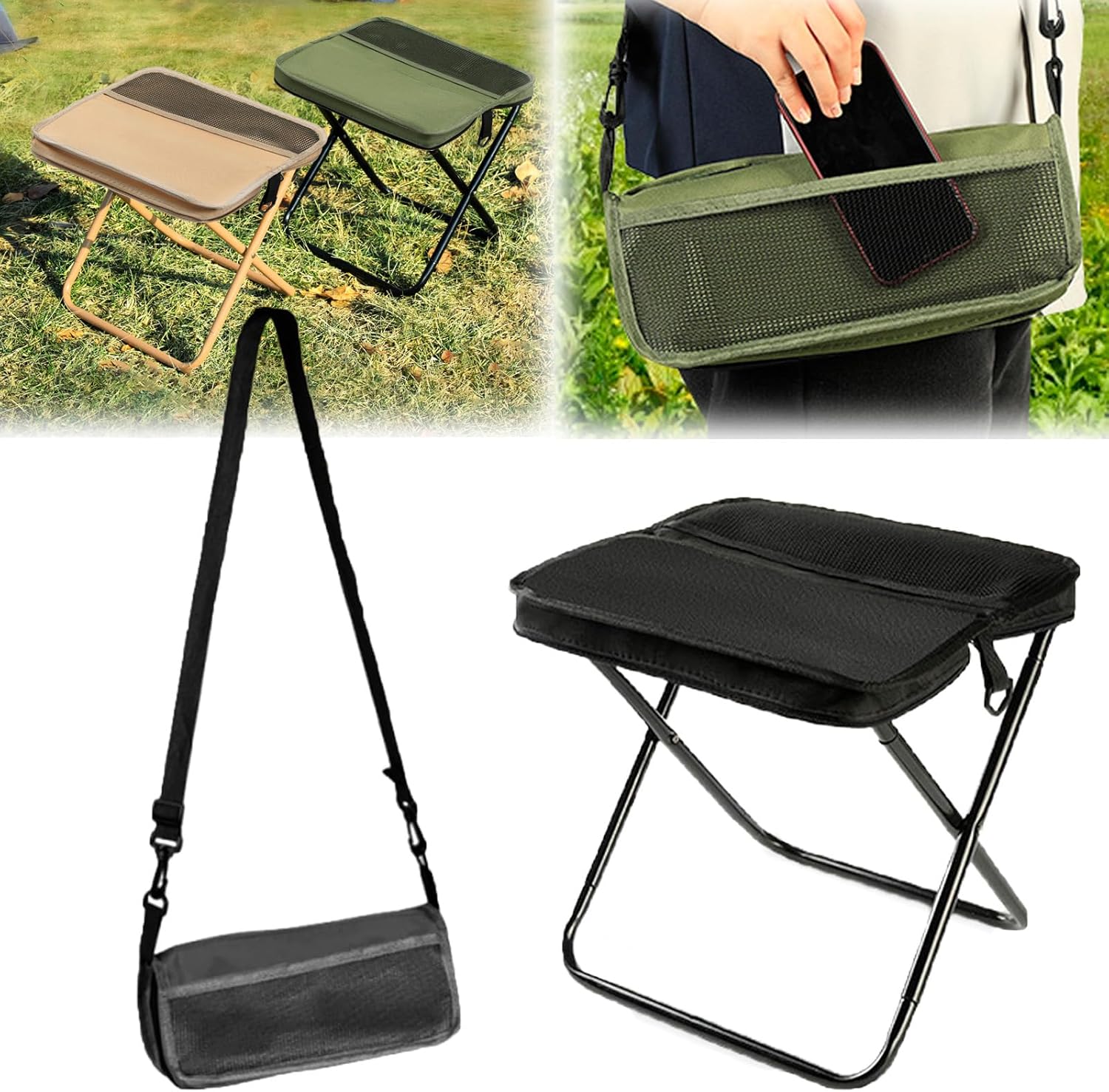 🔥Last Day 50% OFF -Portable Foldable Backpack Stool