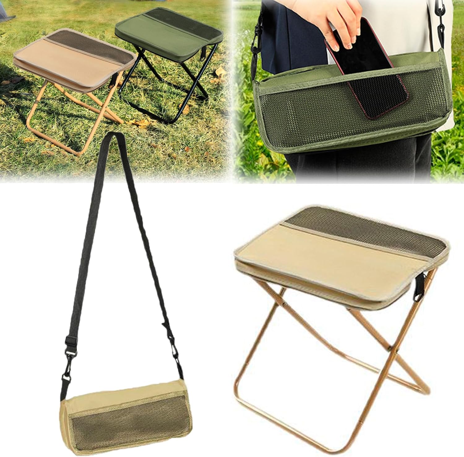 🔥Last Day 50% OFF -Portable Foldable Backpack Stool