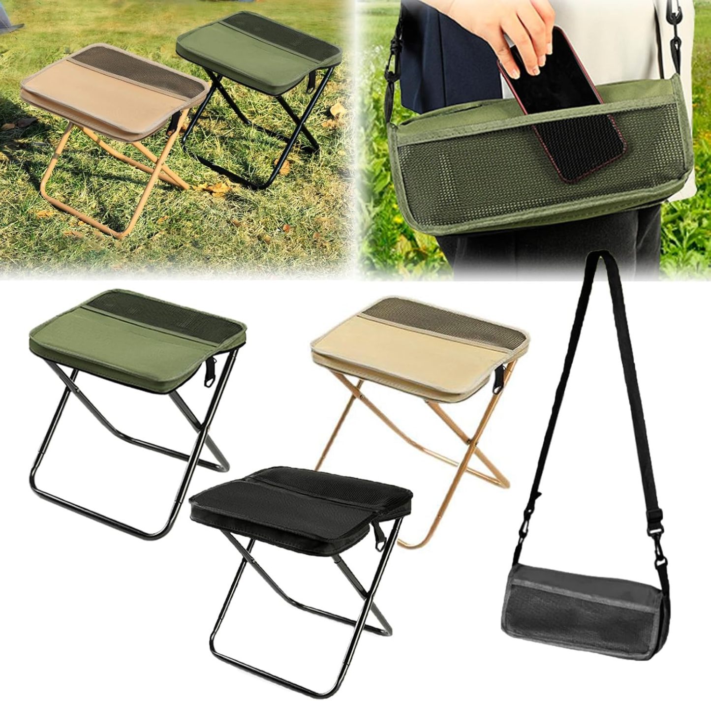 🔥Last Day 50% OFF -Portable Foldable Backpack Stool