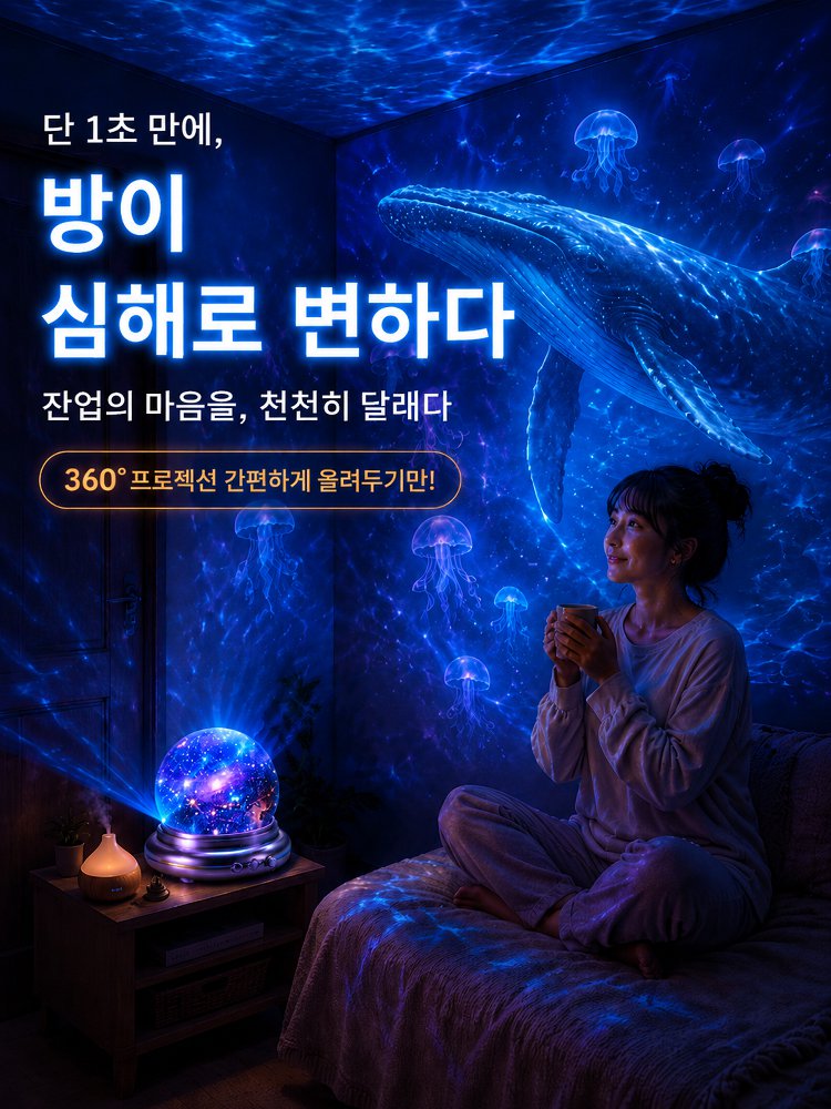 몽환적인 창의적인 프로젝션 램프