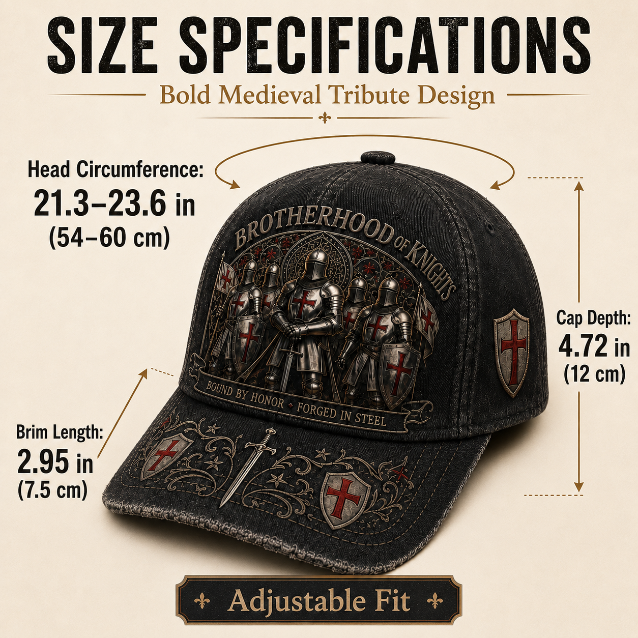 LIMITED-TIME 50% OFF! ⚔️ Brotherhood Of Knights Honor Cap