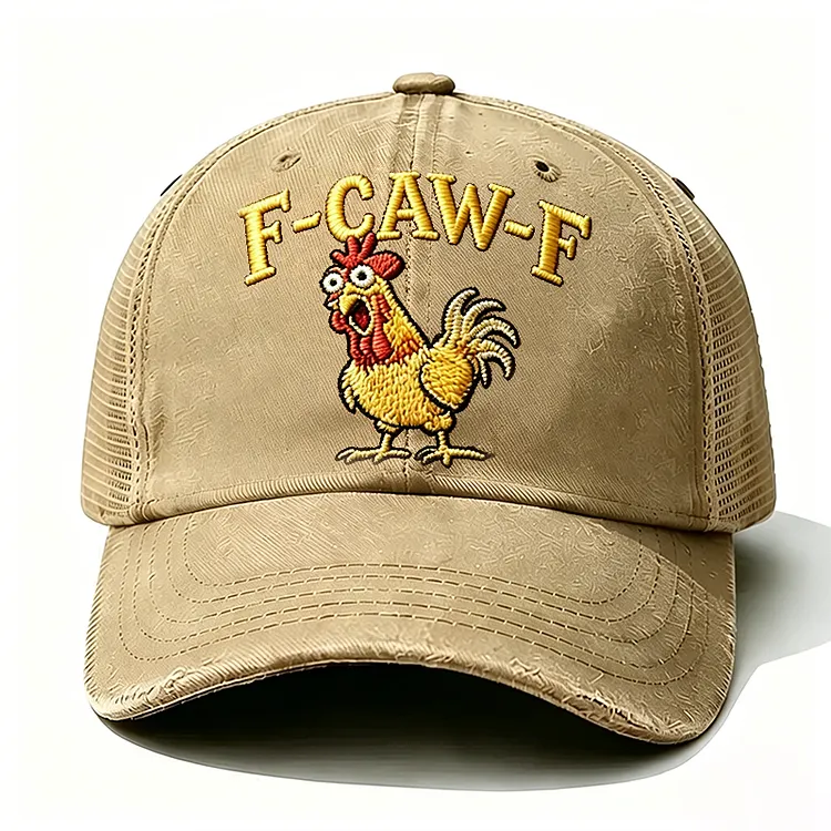 🔥Last Day 50% OFF🐔"F-CAW-F Rooster Funny Patchwork" Trucker Cap