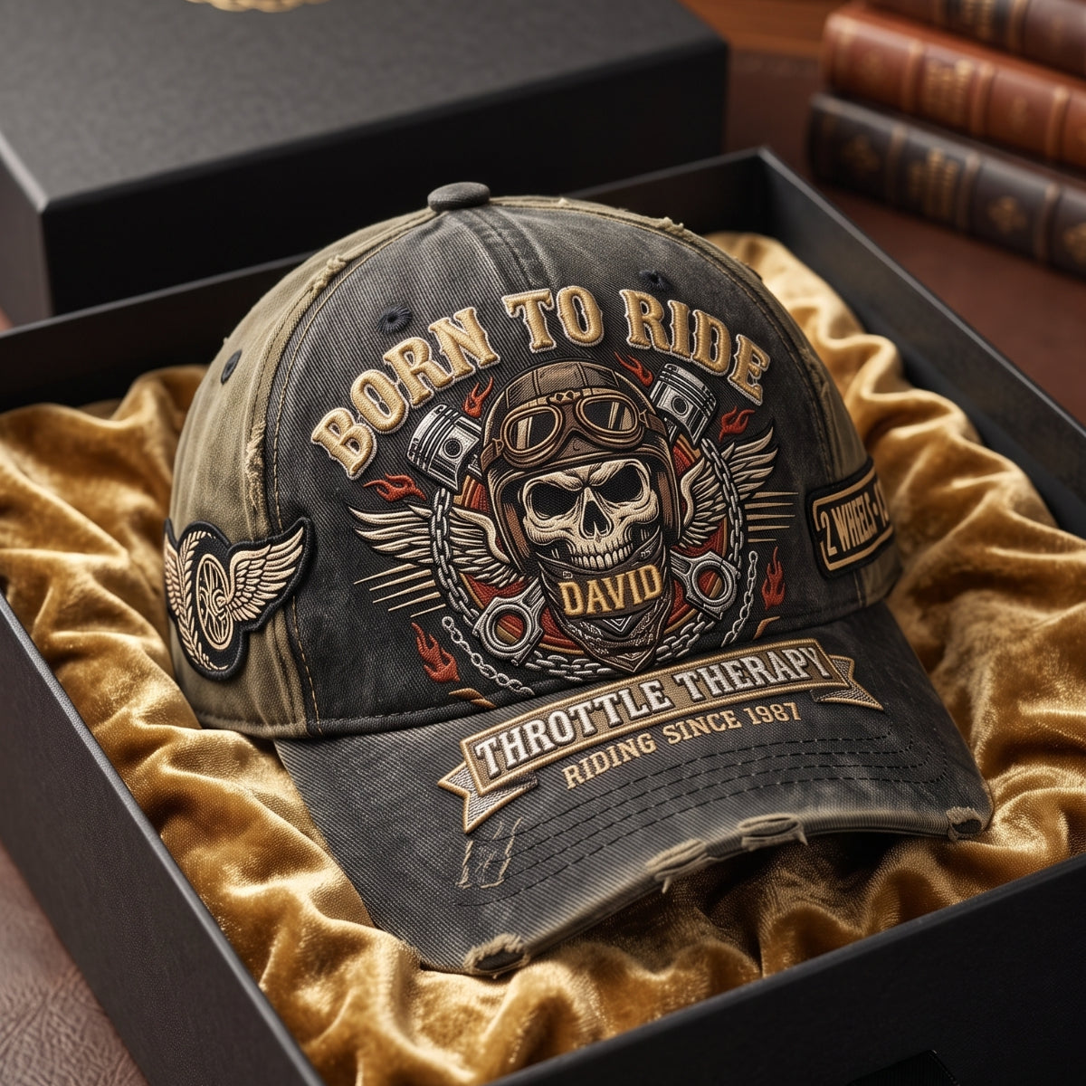 🔥HOT SALE 50% OFF🔥Vintage Rider Skull Classic Cap - Personalized Gifts