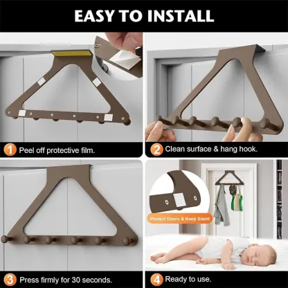 🔥🚪Over-the-Door Hanger Organizer