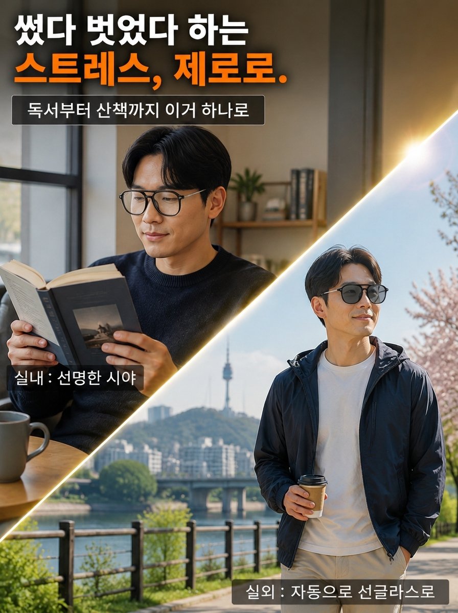 스마트 다초점 자동 변색 돋보기
