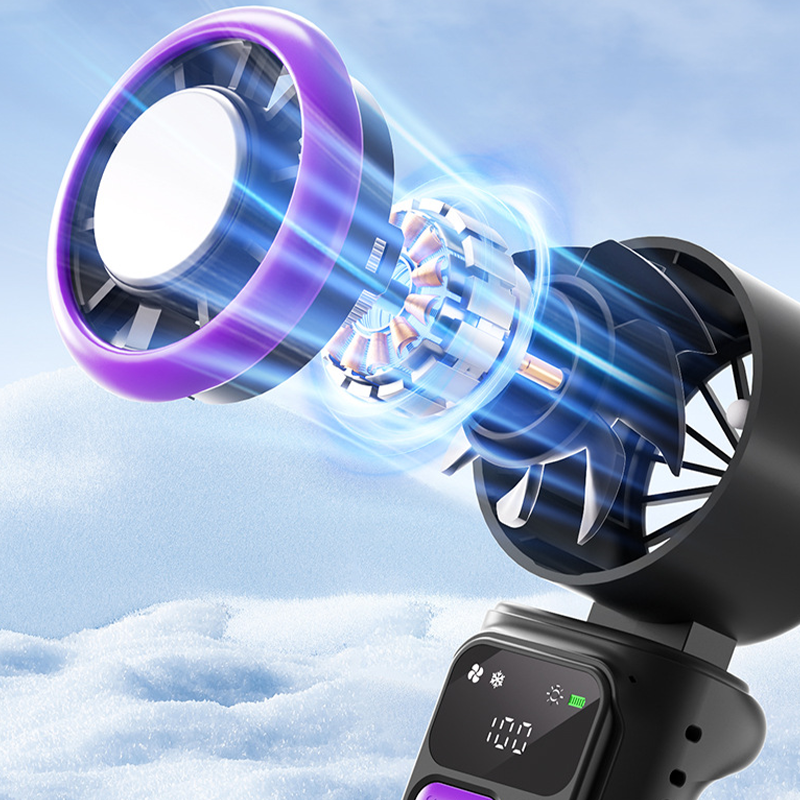 🔥50% OFF Today-Portable Cooling Fan with Ice Compress Plate