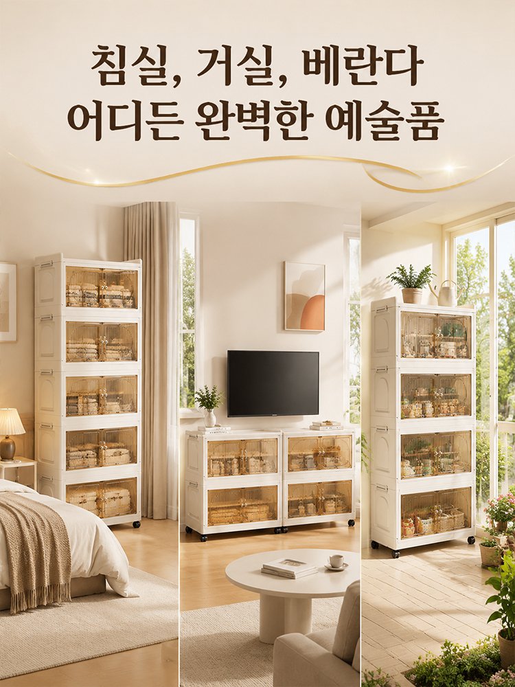 무설치 접이식 수납장