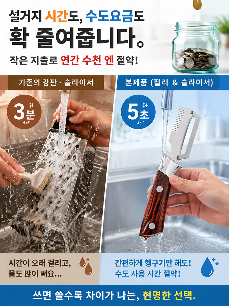 【의료용 스테인리스】초강력 다기능 필러 겸 채칼