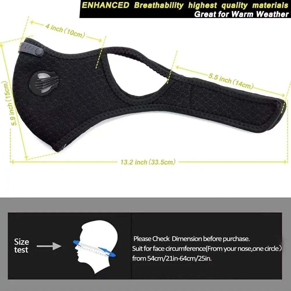💖Reusable Carbon Filter Dust Mask – Built for Active Lifestyles