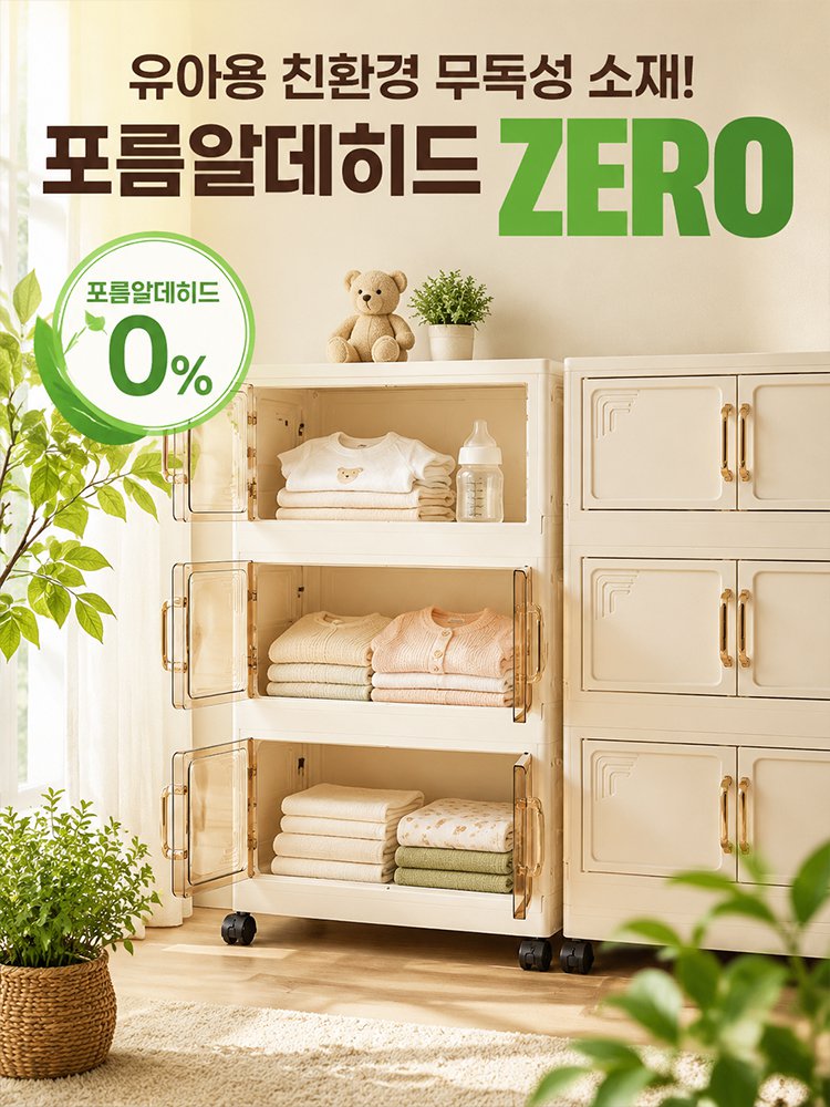 무설치 접이식 수납장