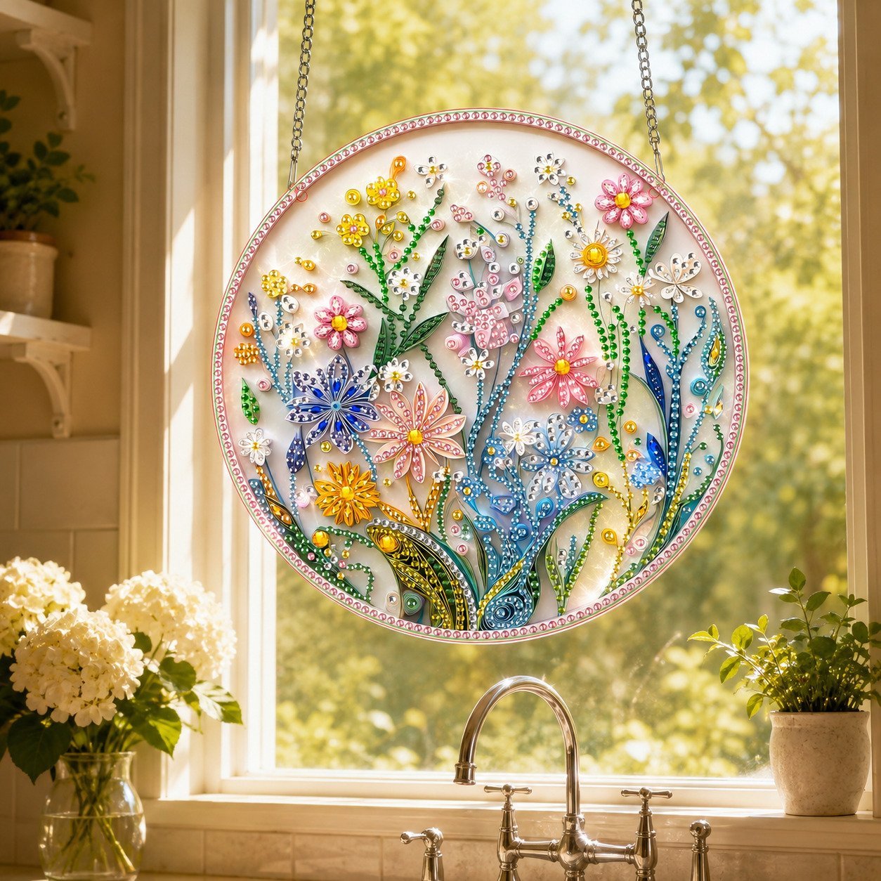 💥LAST DAY 50% OFF - Hummingbird Diamond Art Hanging Ornament Kit