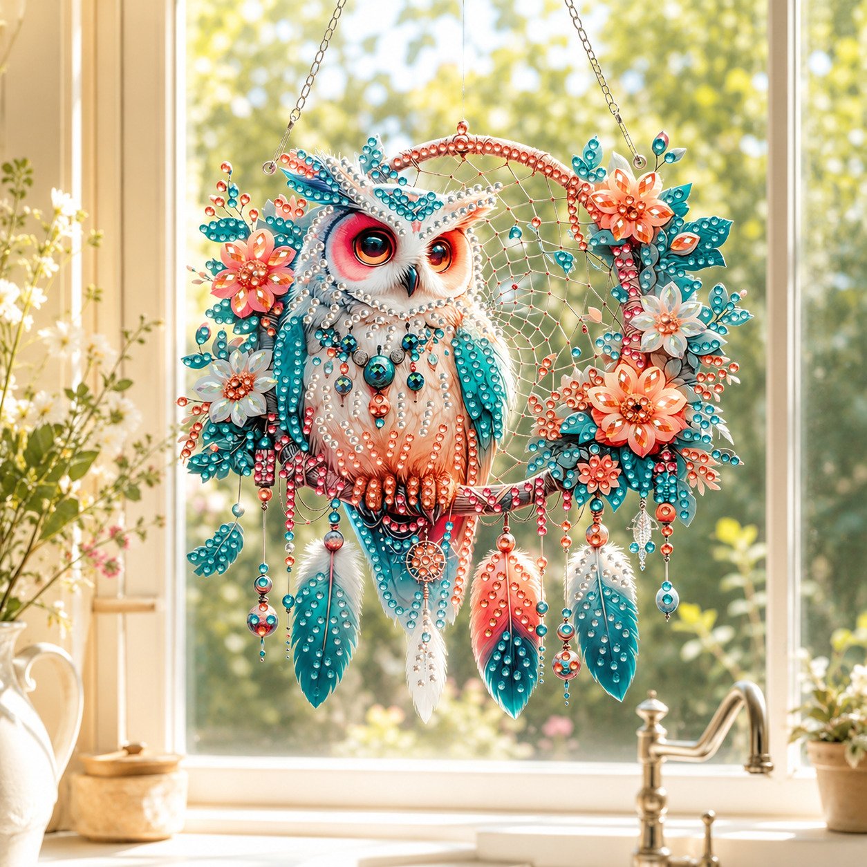 💥LAST DAY 50% OFF - Hummingbird Diamond Art Hanging Ornament Kit