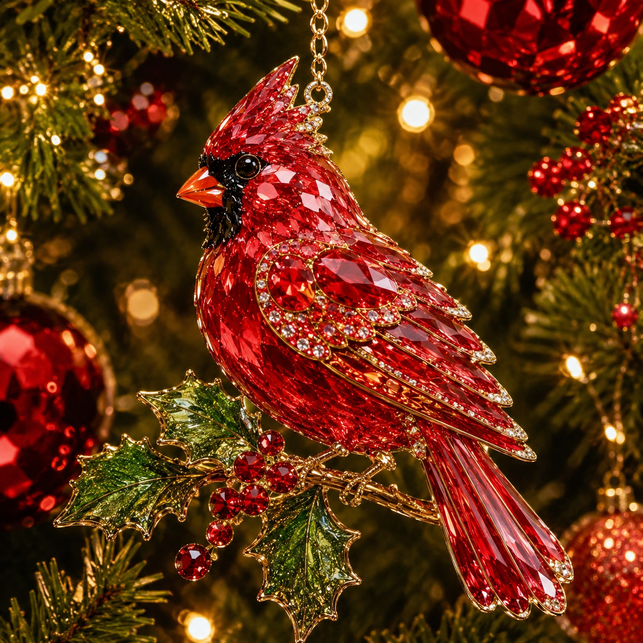 ⏳ Last Day 50% OFF – 💎 Luxury Crystal Christmas Ornaments | Sparkling Gemstone Peacock, Butterfly & Bird Tree Decorations for Elegant Holiday Décor 🎄✨