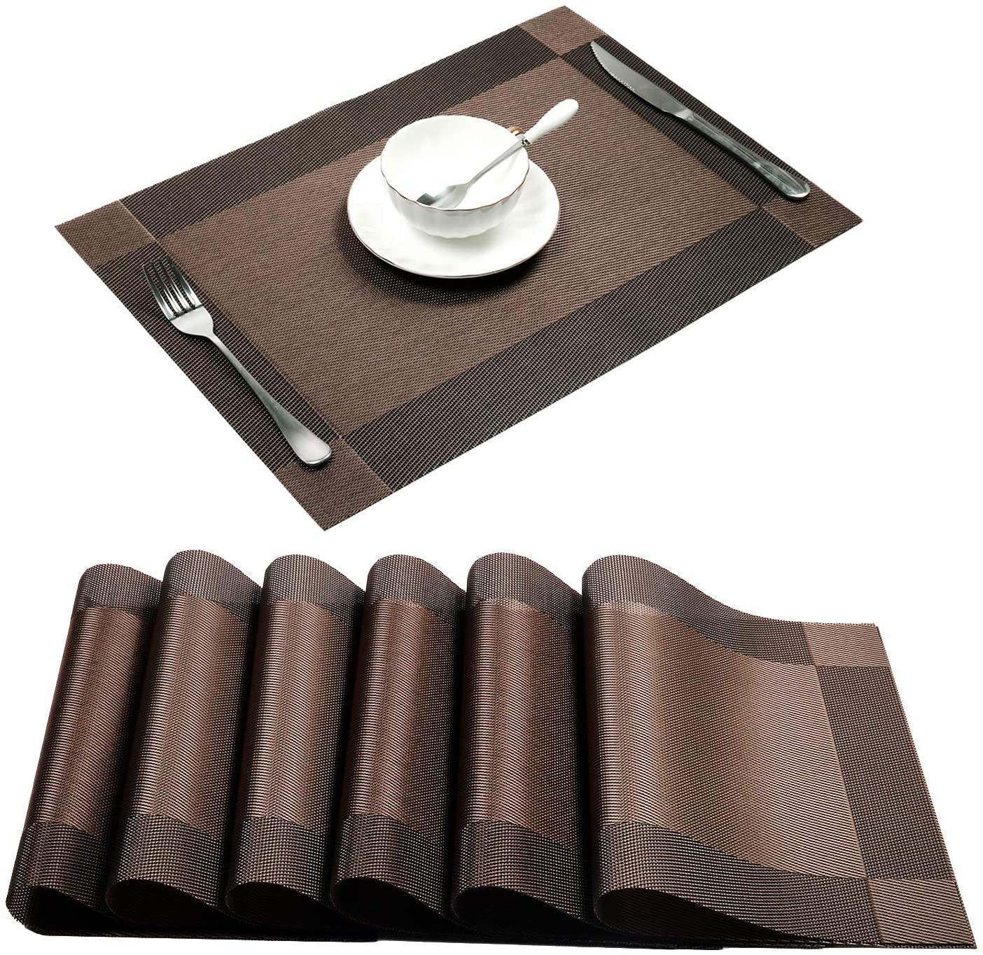 [Pack Of 6] Dining Table Heat-Resistant Placemats