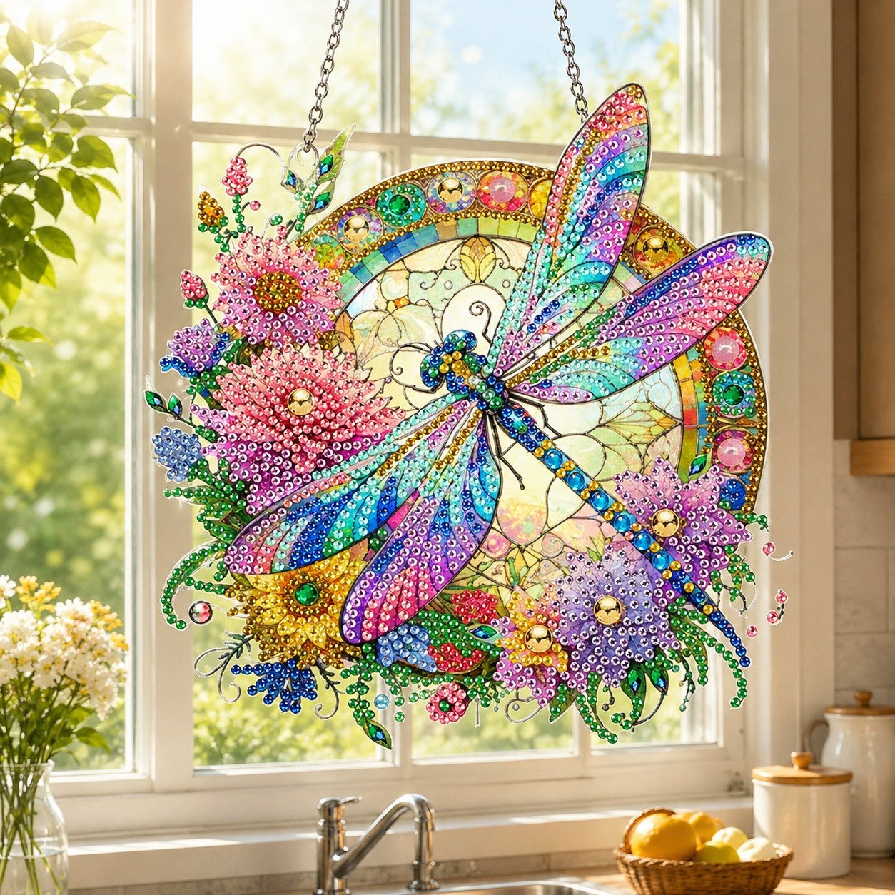 💥LAST DAY 50% OFF - Hummingbird Diamond Art Hanging Ornament Kit