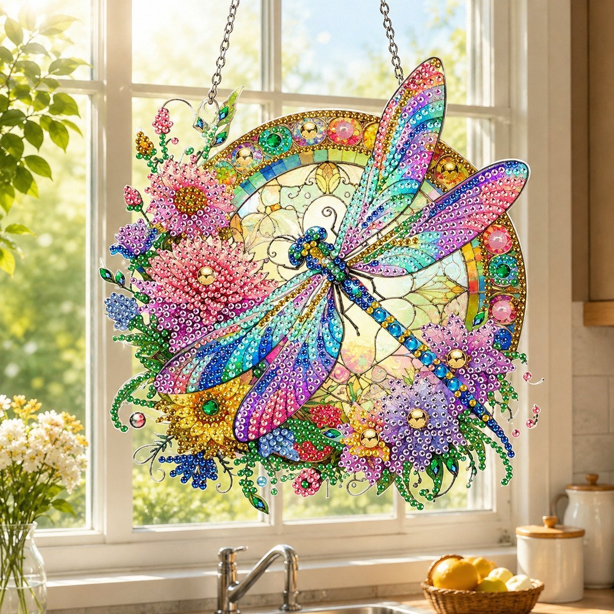 💥LAST DAY 50% OFF - Hummingbird Diamond Art Hanging Ornament Kit