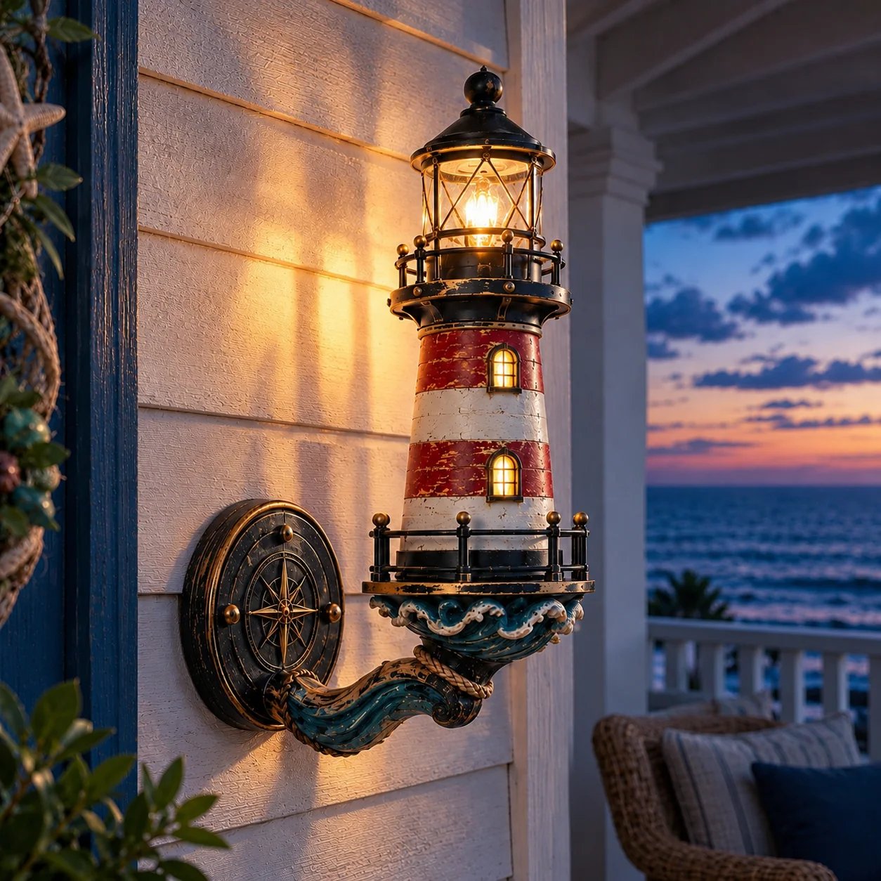 ✨Today Only: Get 50% Off🔥 - 🌊Vintage Coastal Lighthouse Wall Light