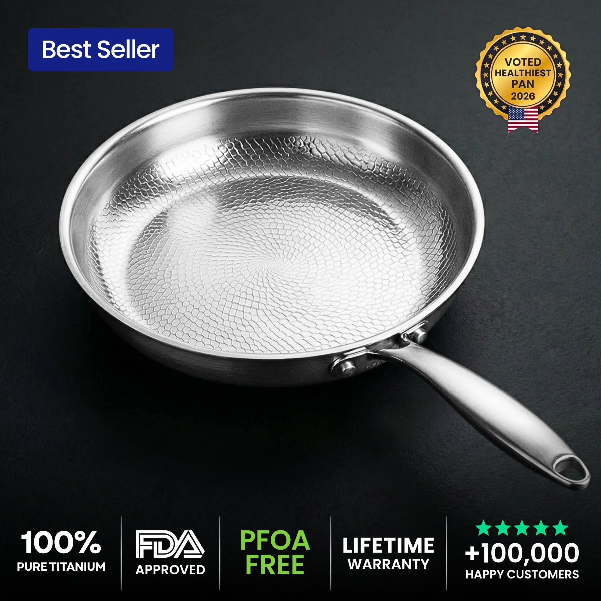 100% Pure Titanium Pan