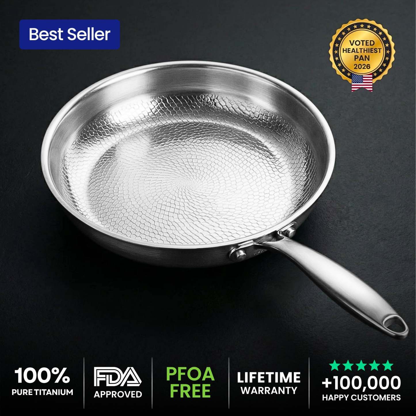 100% Pure Titanium Pan