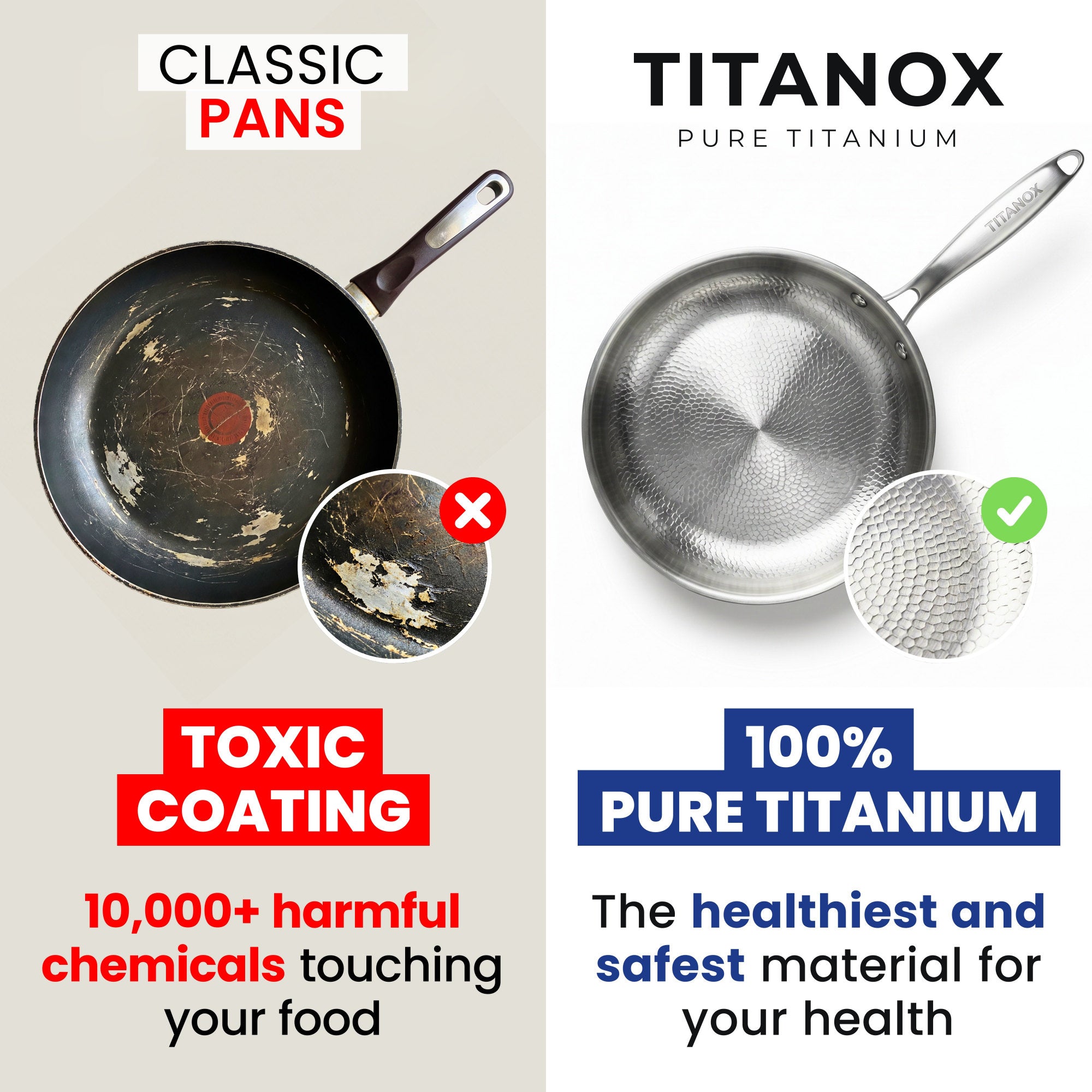 100% Pure Titanium Pan