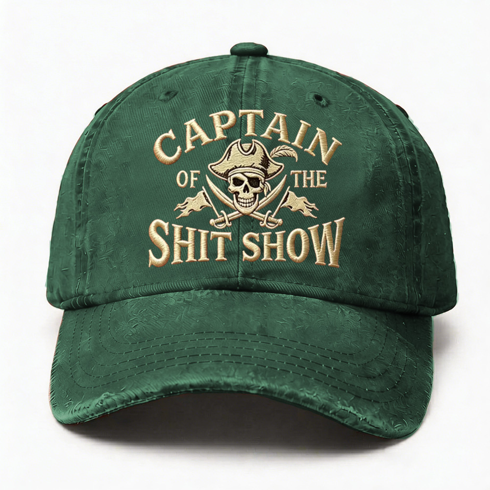 🔥 LAST DAY 40% OFF –Captain Of The Shit Show Embroidery Cap