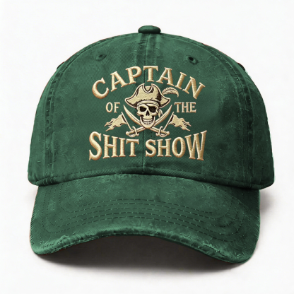🔥 LAST DAY 40% OFF –Captain Of The Shit Show Embroidery Cap