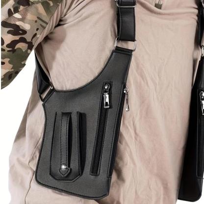 Unisex Adjustable PU Leather Shoulder Bag